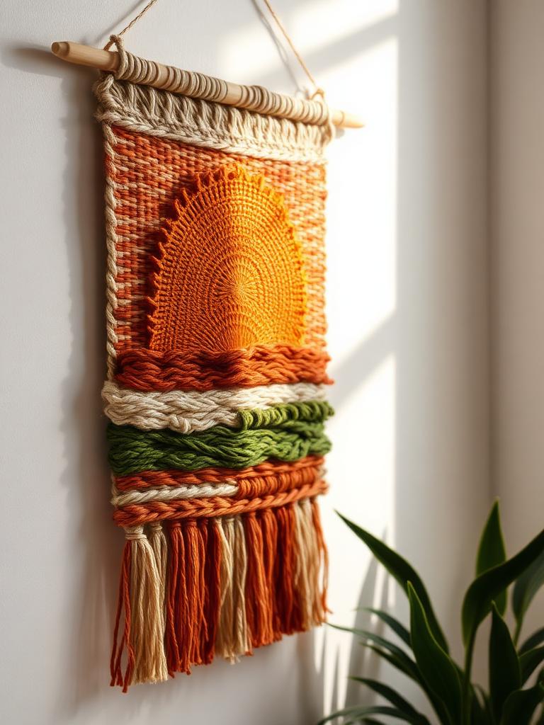Sunset woven tapestry